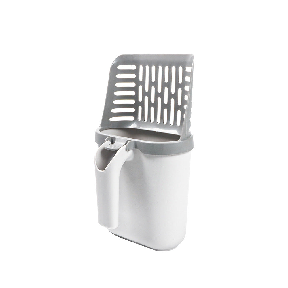 Cat Litter Scoop With Attached Large-Capacity Waste Bin