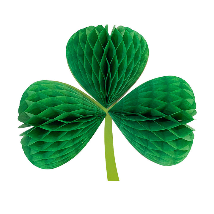 Irish Clover Honeycomb Ornament for St. Patrick’s Day