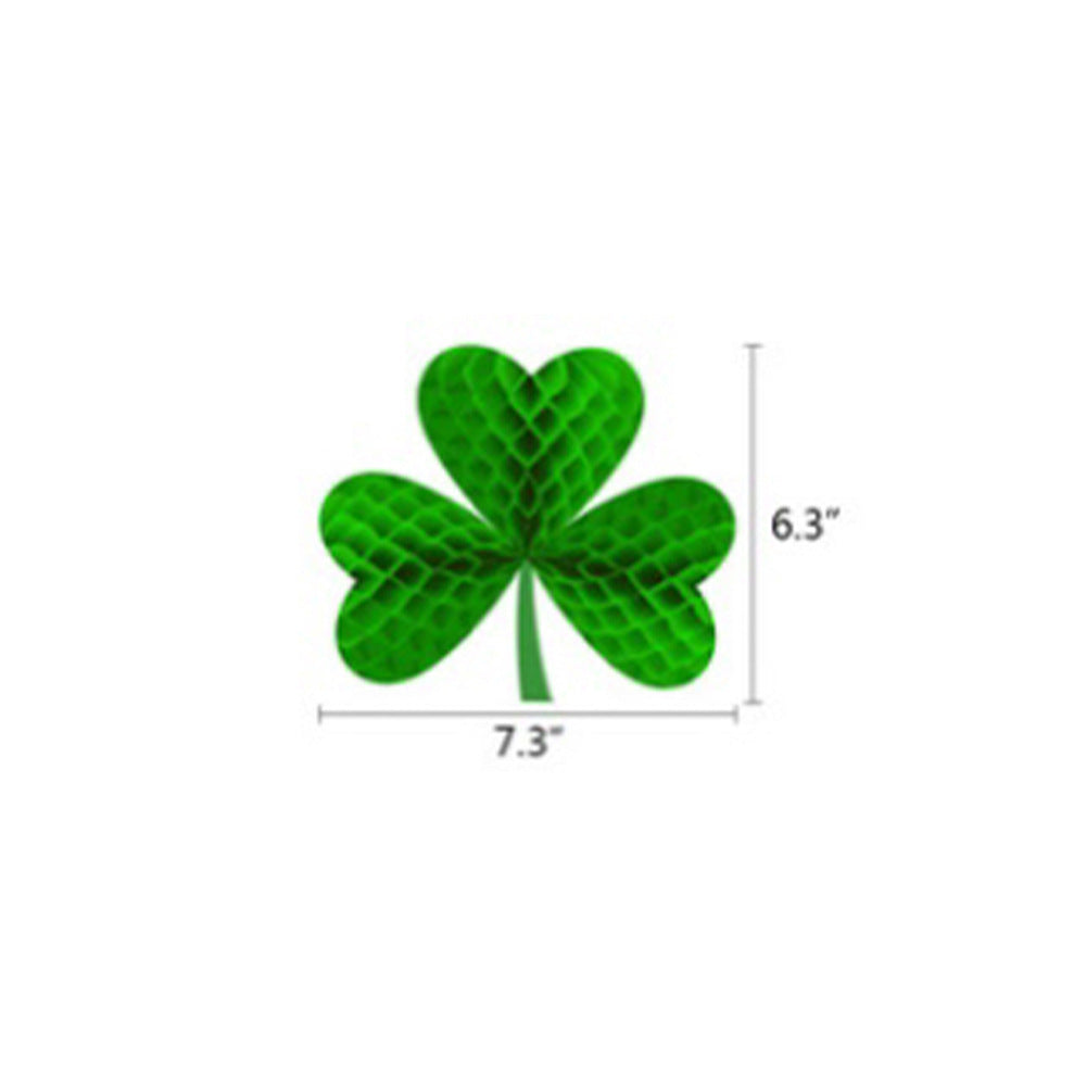 Irish Clover Honeycomb Ornament for St. Patrick’s Day
