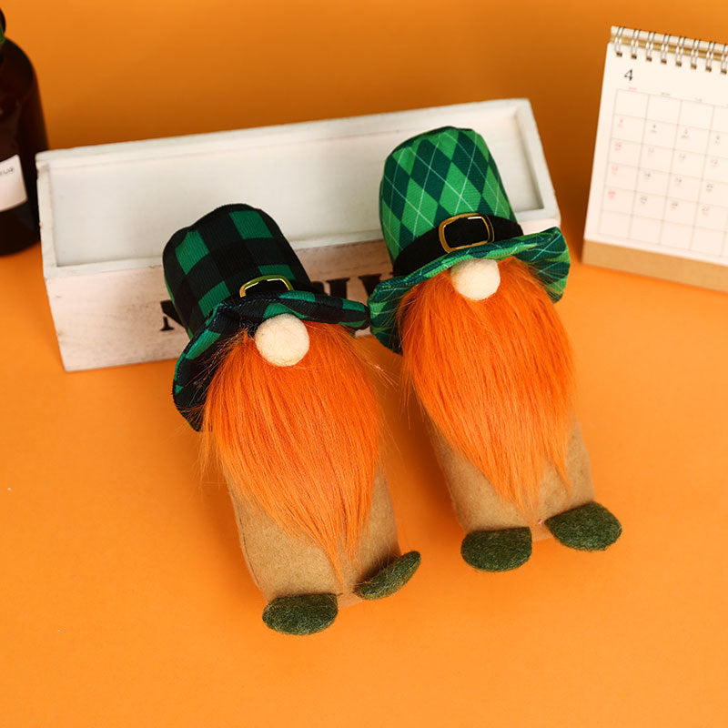St. Patrick's Day Gnome Ornaments Pair for Tables