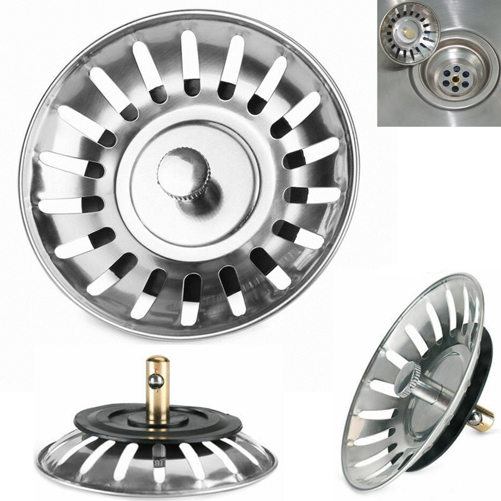 Stainless Steel Sink Strainer That Catches Hair & Debris