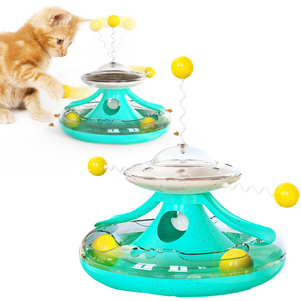 Interactive Cat Tumbler Track Toy for Indoor Cat Play