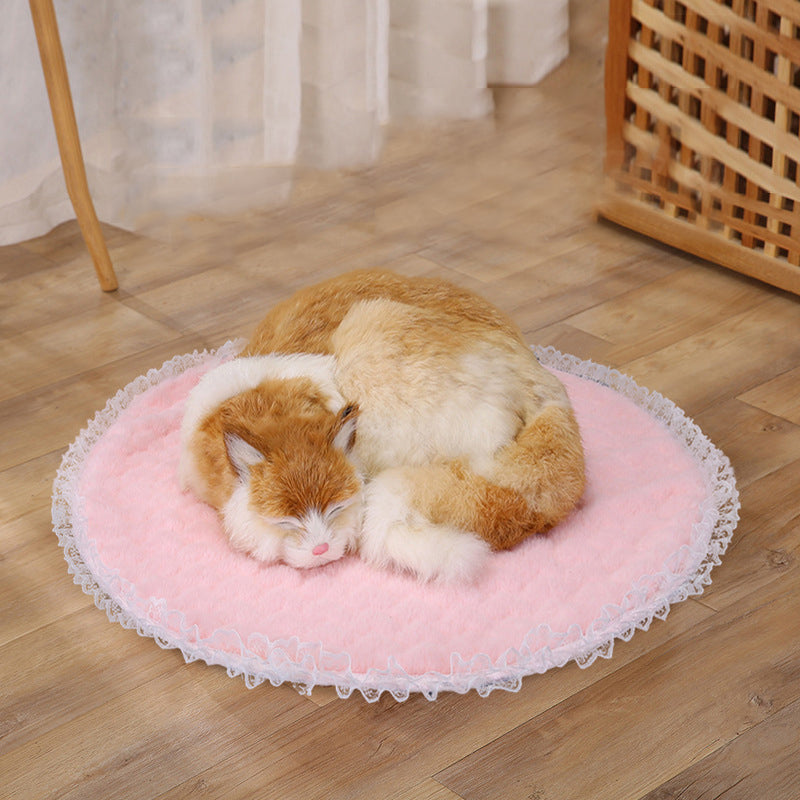 Lace Pet Cushion for Cozy Cat and Small Dog Daily Naps