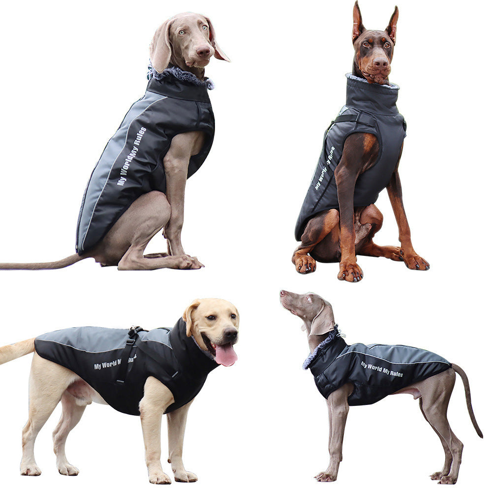 Dog Jacket With Warm Reflective Cold-Weather Coverage