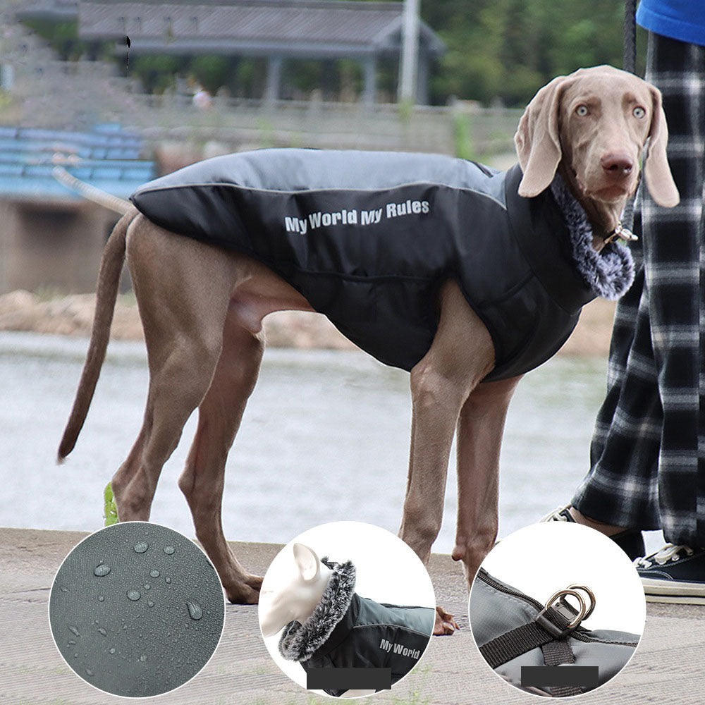 Dog Jacket With Warm Reflective Cold-Weather Coverage
