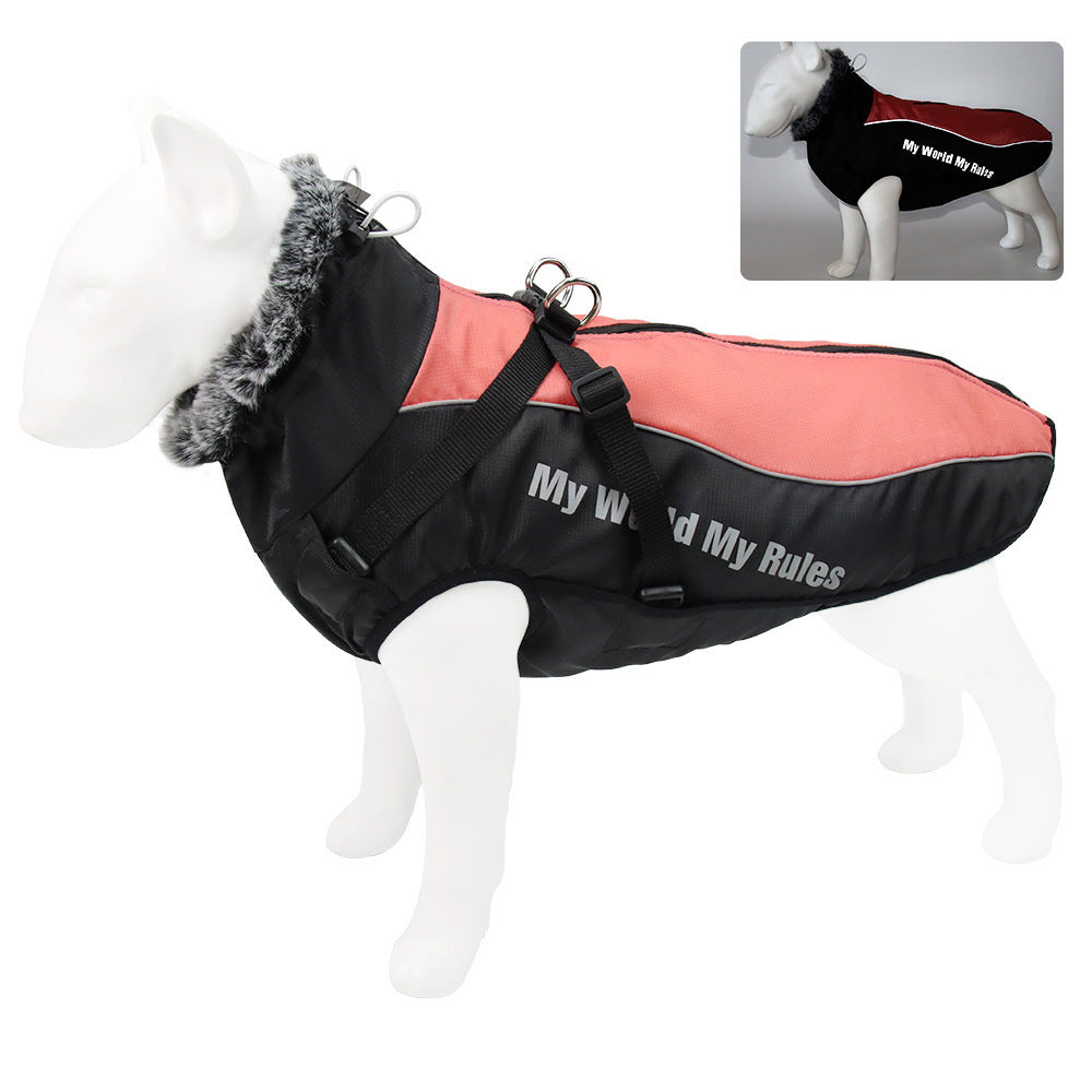 Dog Jacket With Warm Reflective Cold-Weather Coverage