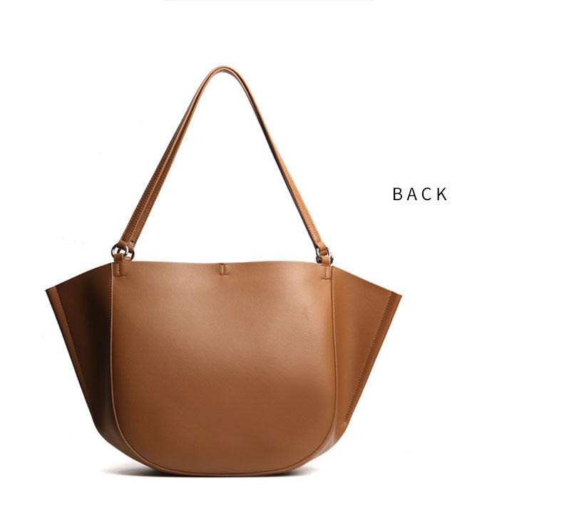 Leather-Look Women's Shoulder Bag for Daily Essentials