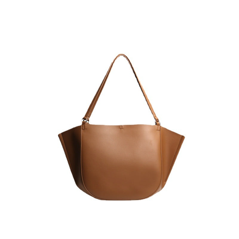Leather-Look Women's Shoulder Bag for Daily Essentials
