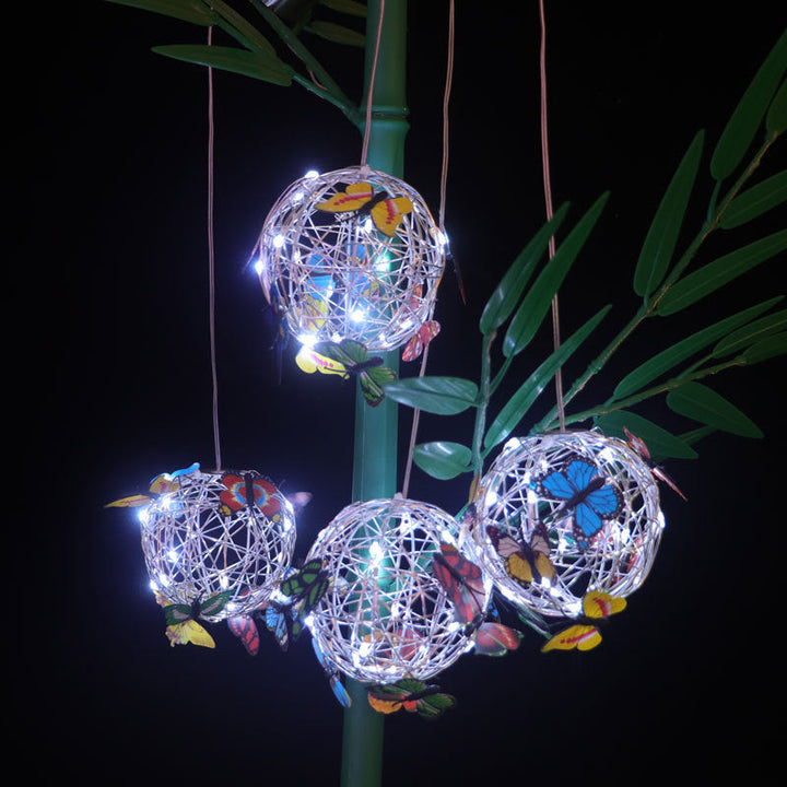 Solar Butterfly Hanging Lights That Glow Every Dusk