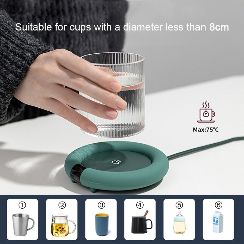 Warming Coaster with 3 Heat Settings for Desk Drinks