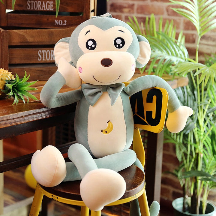 Long-Arm Monkey Plush Sleep Companion Cuddle Toy Doll