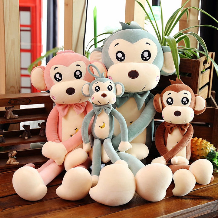 Long-Arm Monkey Plush Sleep Companion Cuddle Toy Doll