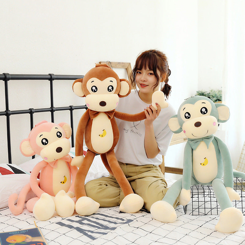 Long-Arm Monkey Plush Sleep Companion Cuddle Toy Doll