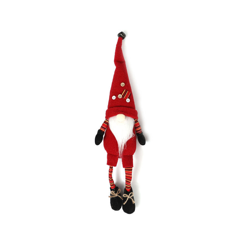 Long-Legged Christmas Gnome Decoration for Mantels