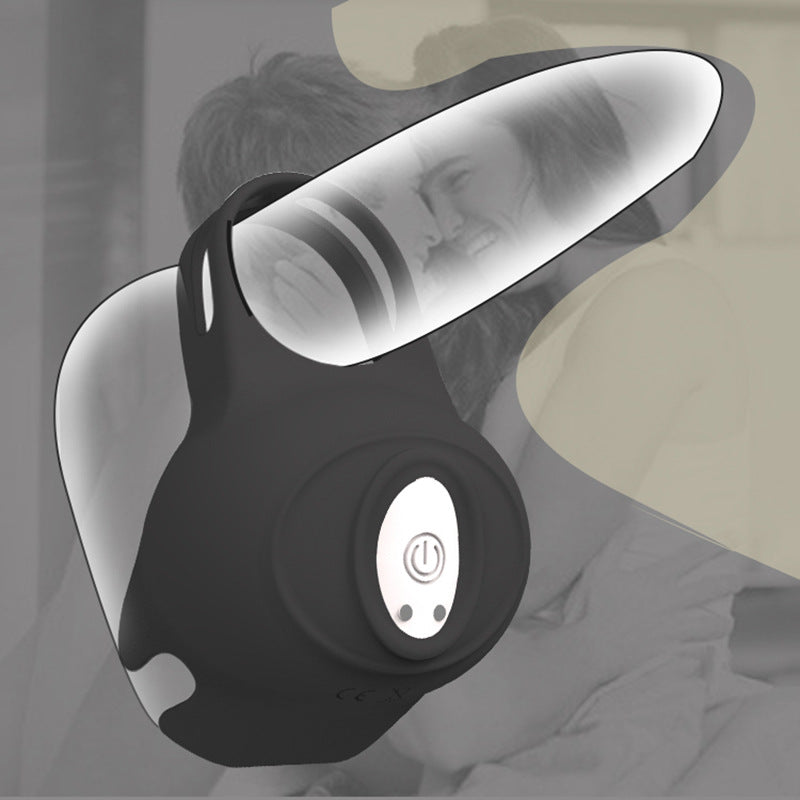 Remote-Controlled Male Double Ring Vibration Device