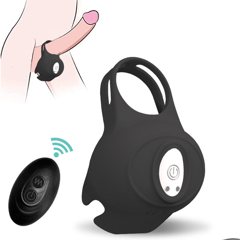 Remote-Controlled Male Double Ring Vibration Device