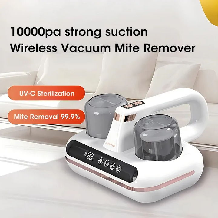 Cordless Mattress Mite Vacuum, 10000Pa UV-C Cleaner