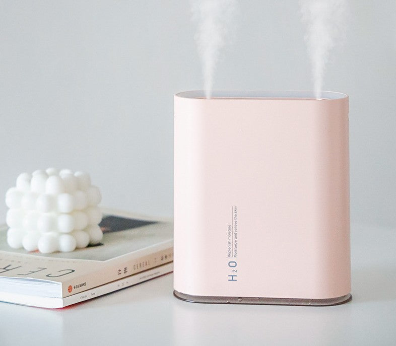 Mini USB Desk Humidifier with Dual Mist and RGB Glow
