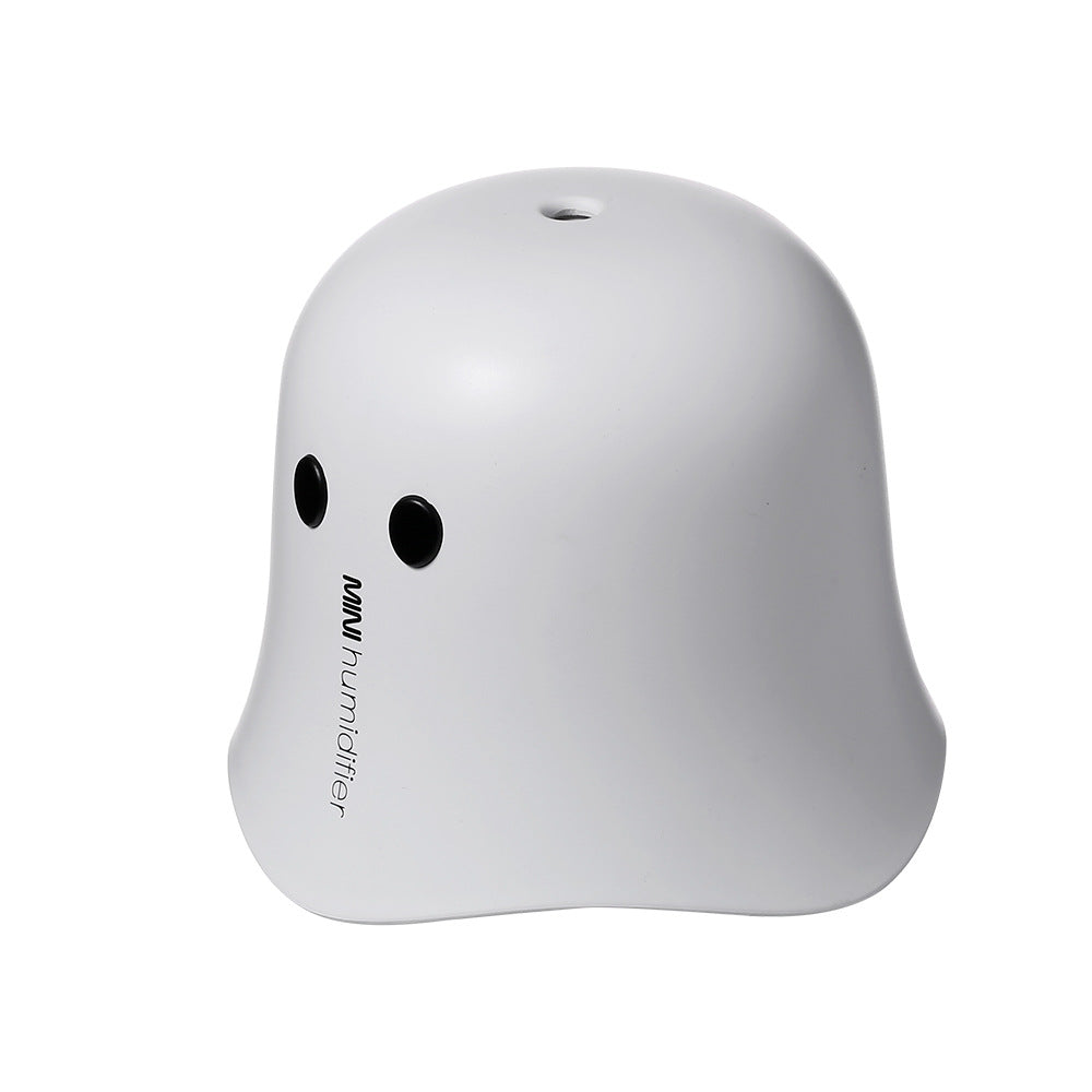 Mini Ghost USB Humidifier with Night Light for Desk