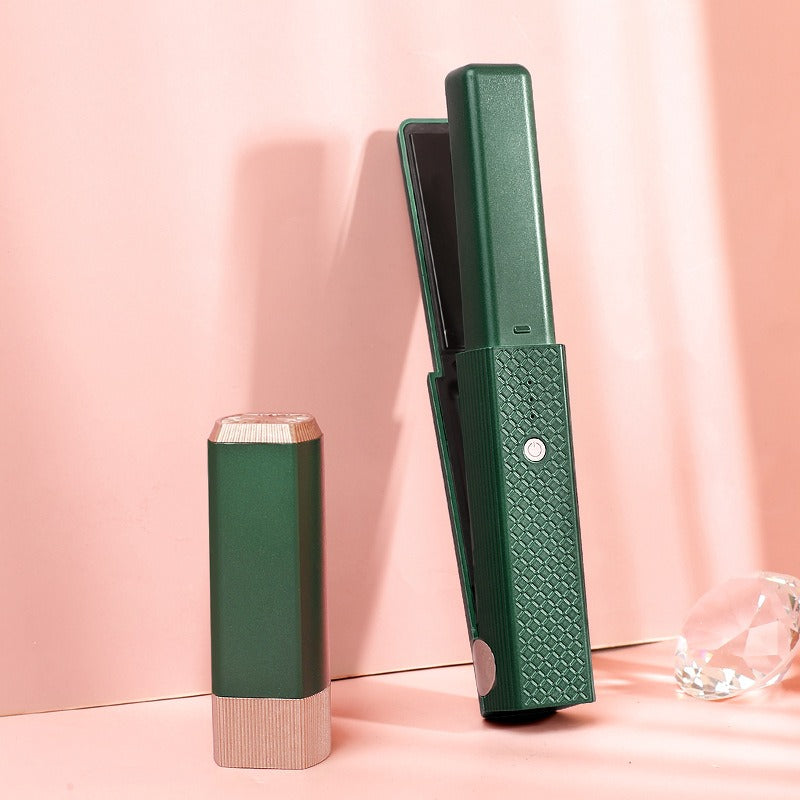 Cordless Mini Hair Straightener and Curler for Travel
