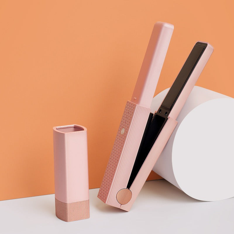 Cordless Mini Hair Straightener and Curler for Travel
