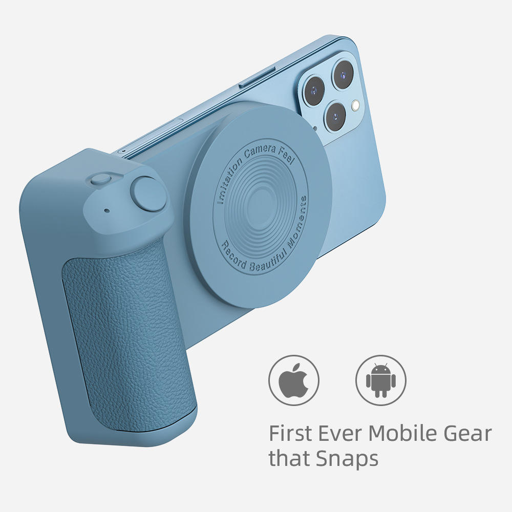 Magnetic Phone Camera Grip with Wireless Shutter Button