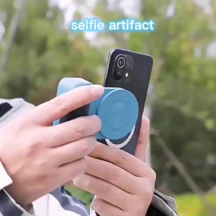 Magnetic Phone Camera Grip with Wireless Shutter Button
