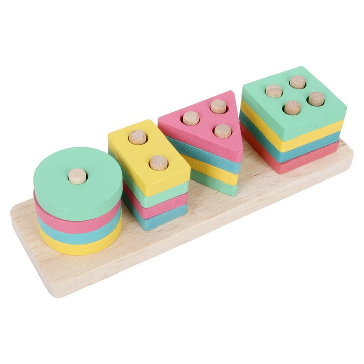 Montessori Shape Matching Puzzle Toy for Early Learning