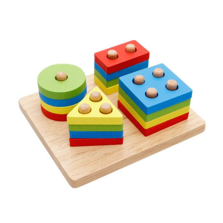 Montessori Shape Matching Puzzle Toy for Early Learning