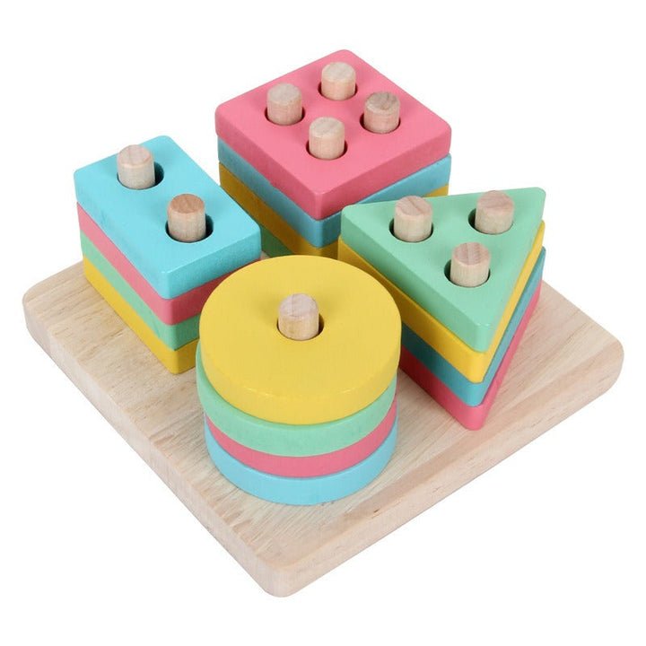 Montessori Shape Matching Puzzle Toy for Early Learning