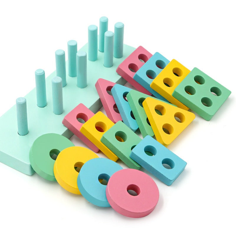 Montessori Shape Matching Puzzle Toy for Early Learning