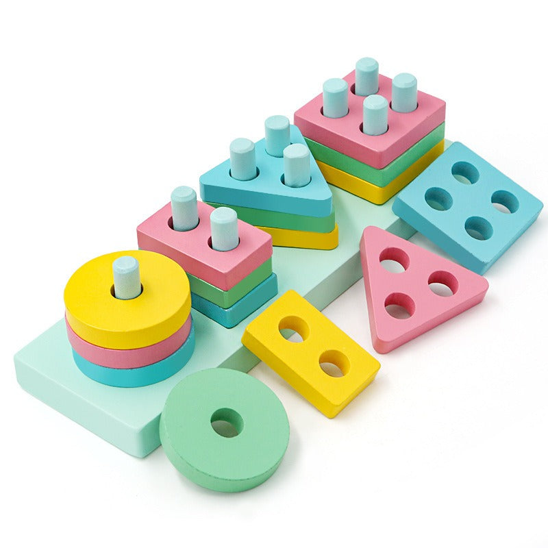 Montessori Shape Matching Puzzle Toy for Early Learning