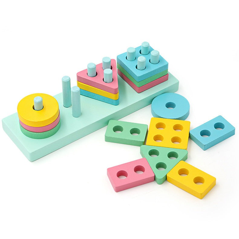 Montessori Shape Matching Puzzle Toy for Early Learning