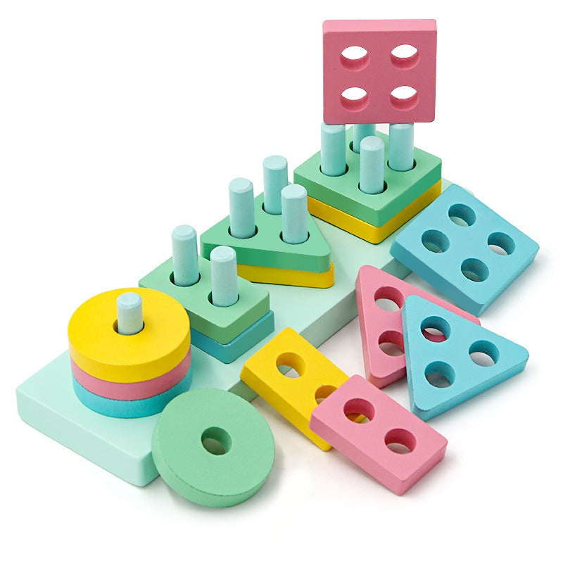 Montessori Shape Matching Puzzle Toy for Early Learning