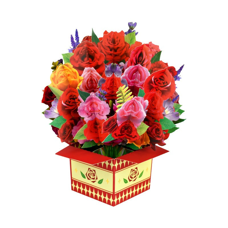 3D Pop-Up Bouquet Greeting Card for Mother’s Day Gift