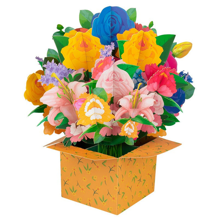 3D Pop-Up Bouquet Greeting Card for Mother’s Day Gift