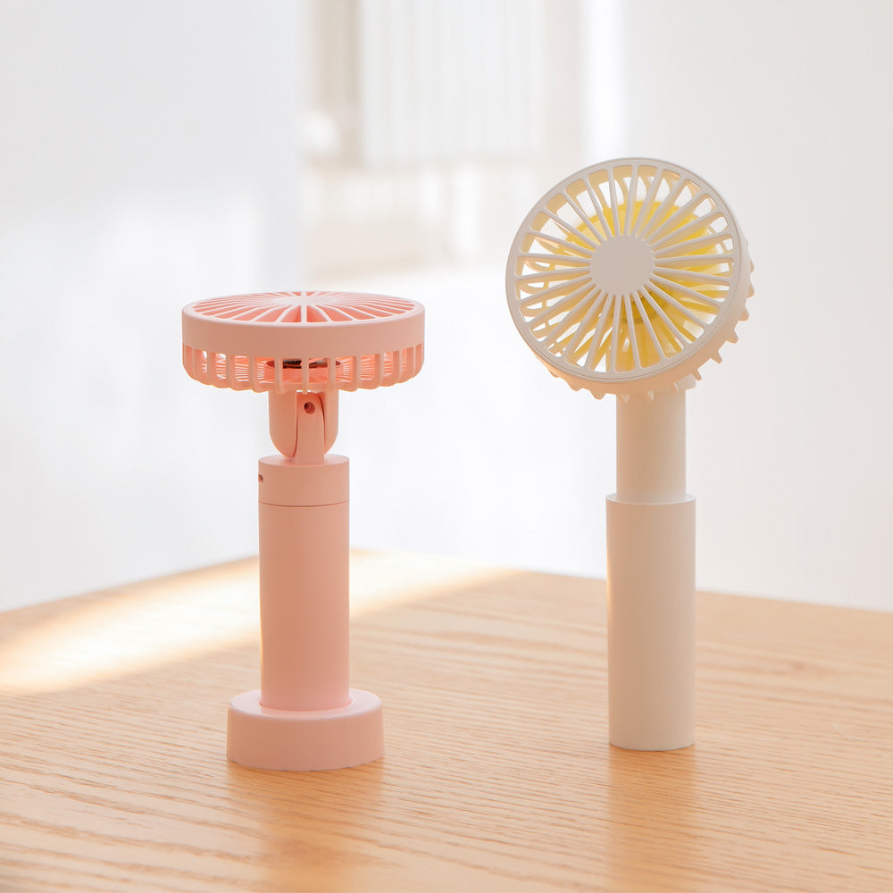 Portable Mini Fan: Telescopic Handheld and Desktop Fan