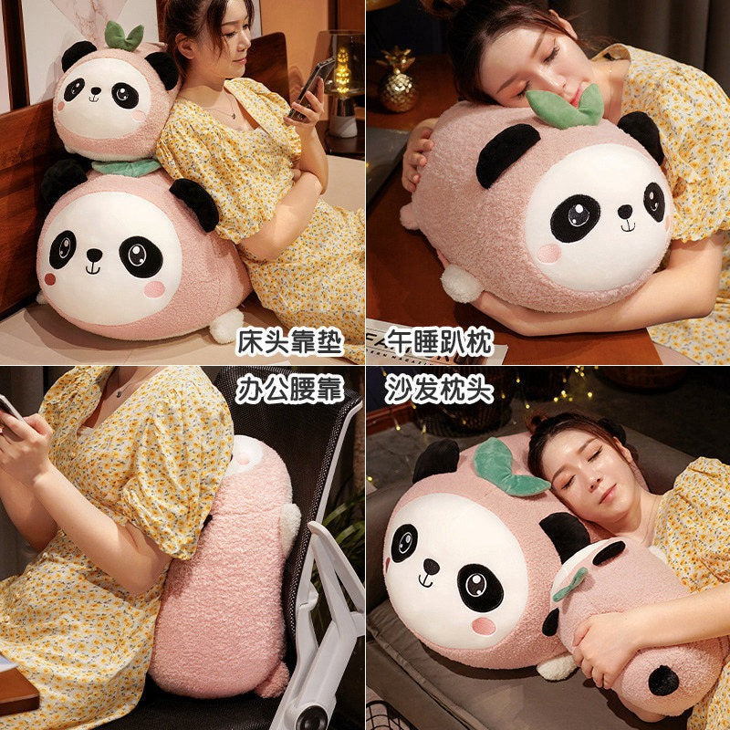 Giant Panda Plush Pillow for Cozy Lounging and Naps