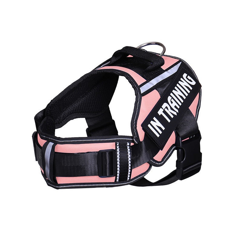 Reflective Dog Harness With Custom ID Patch for Walks