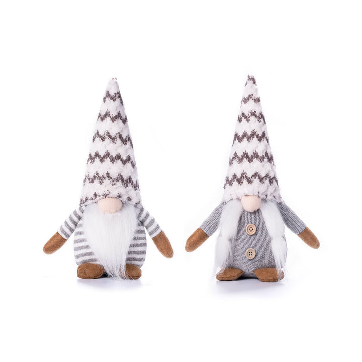Nordic Knit Gnome Ornament - Cozy Faceless Forest Elf Decor