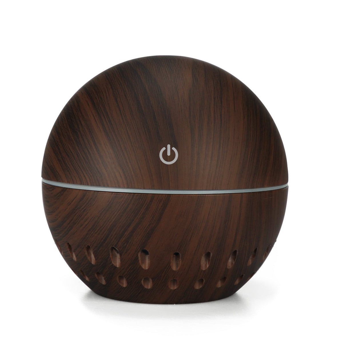 Wood-Grain Desktop Humidifier with Aroma Mist & LED