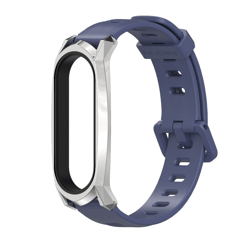 Xiaomi Mi Band 5 Strap With Metal Frame, Silicone Fit