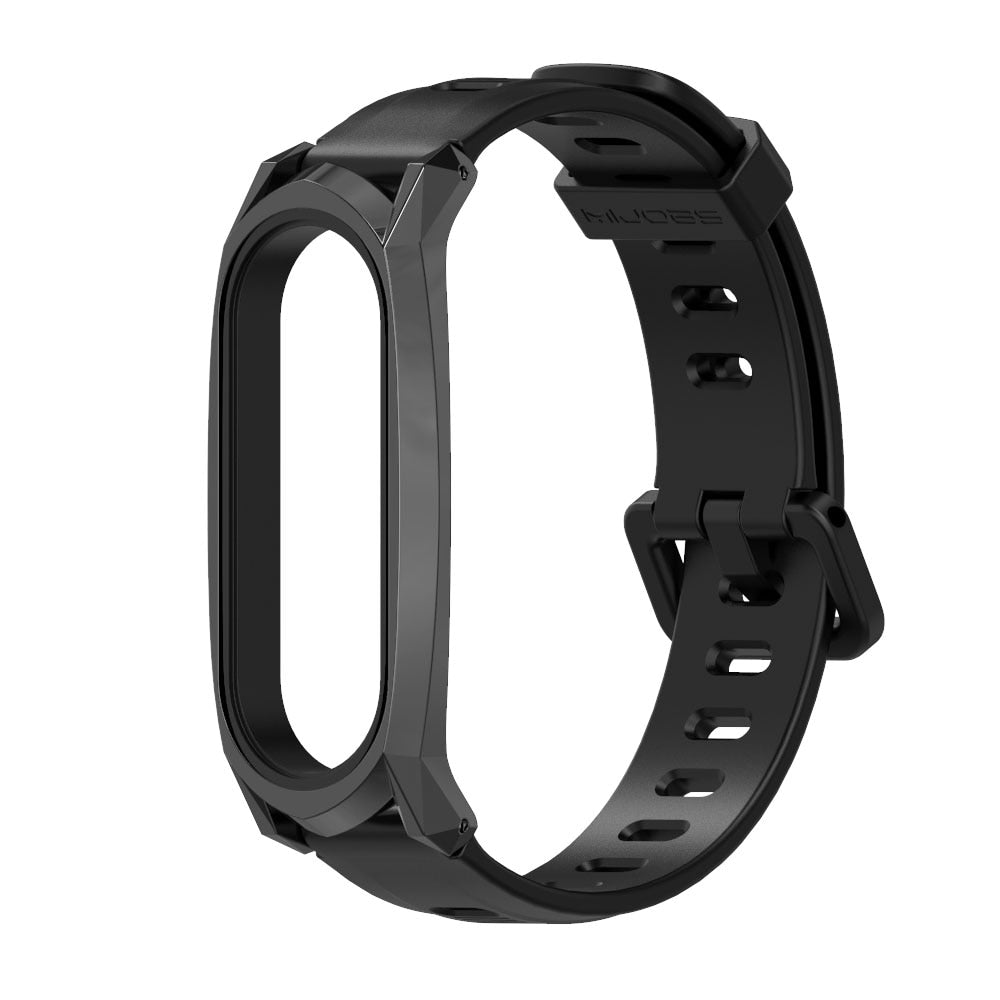 Xiaomi Mi Band 5 Strap With Metal Frame, Silicone Fit