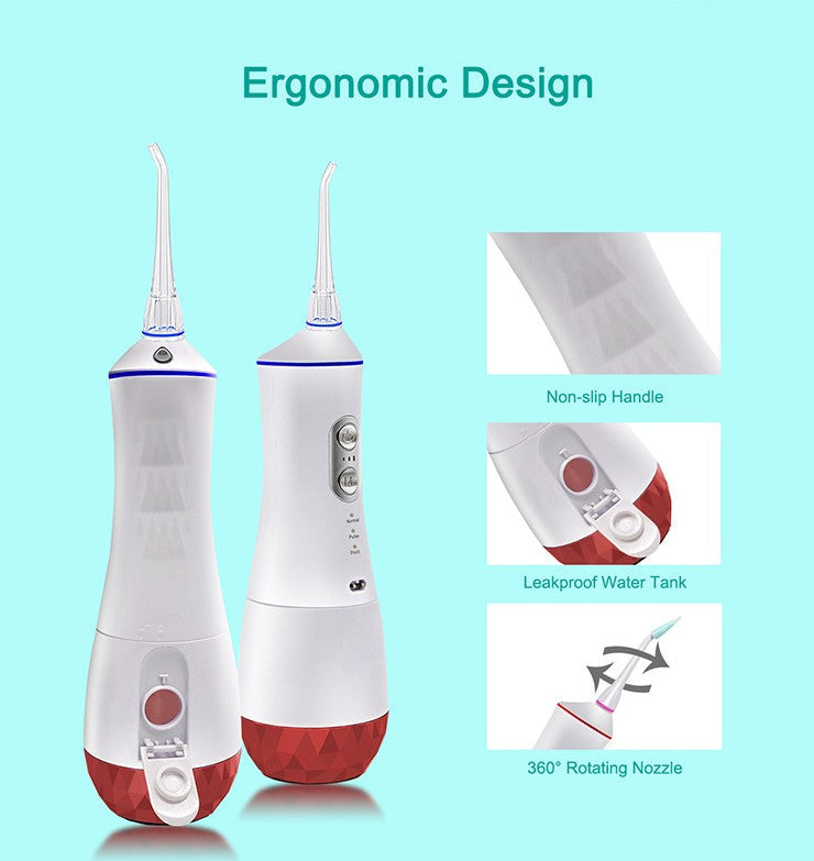Cordless Water Flosser, 320ml Tank, 9 Modes, Leakproof