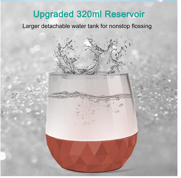 Cordless Water Flosser, 320ml Tank, 9 Modes, Leakproof