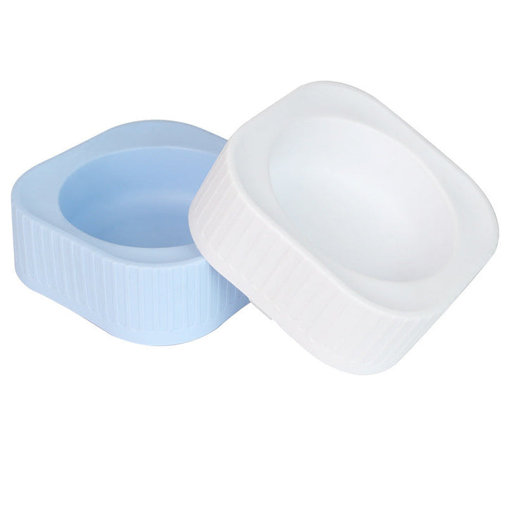 Plastic Pet Bowl for Small Dogs and Cats, Stackable Design