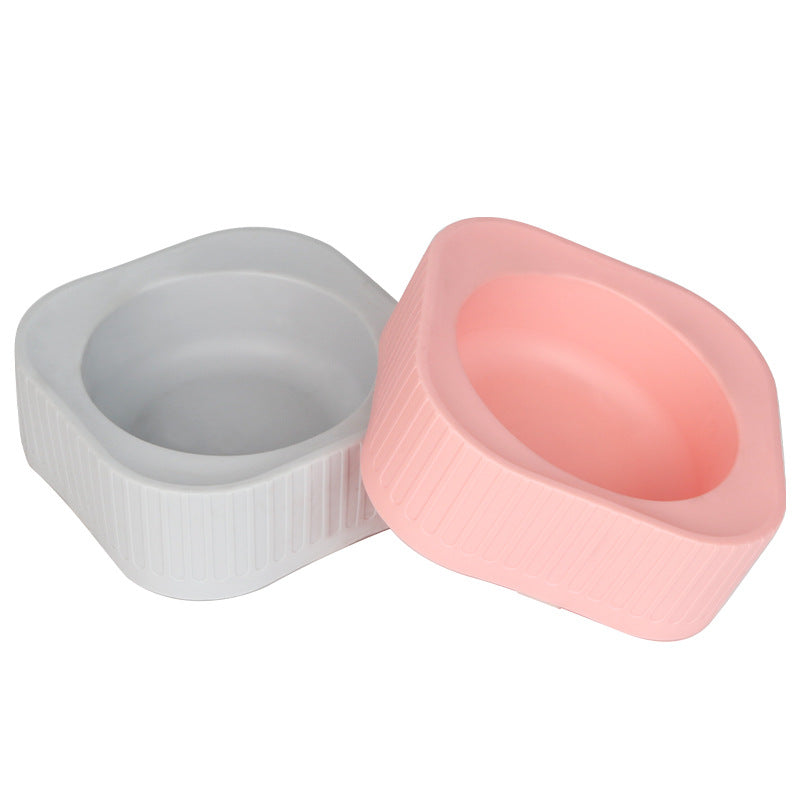 Plastic Pet Bowl for Small Dogs and Cats, Stackable Design