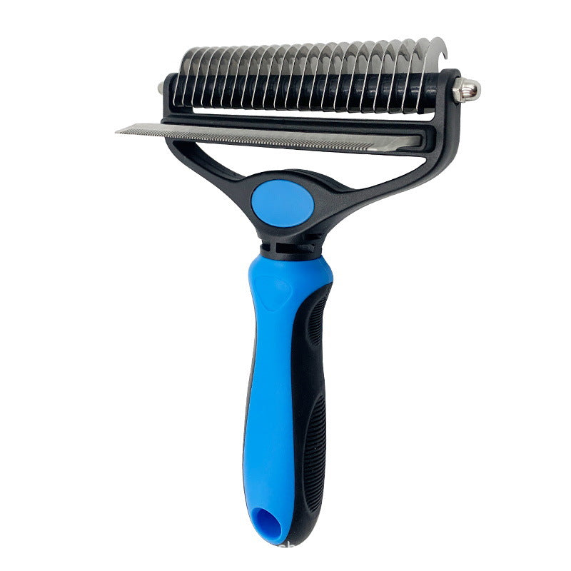 Two-in-One Pet Grooming Comb for Loose Hair & Knots