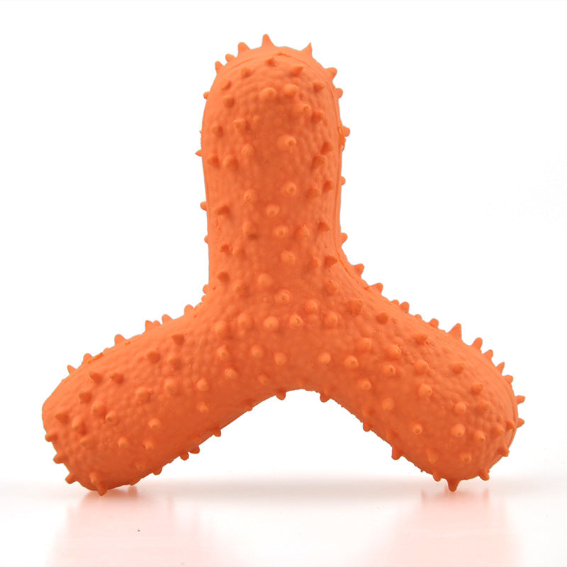 Spiked Latex Dog Toy Set for Chew, Fetch & Squeaky Play