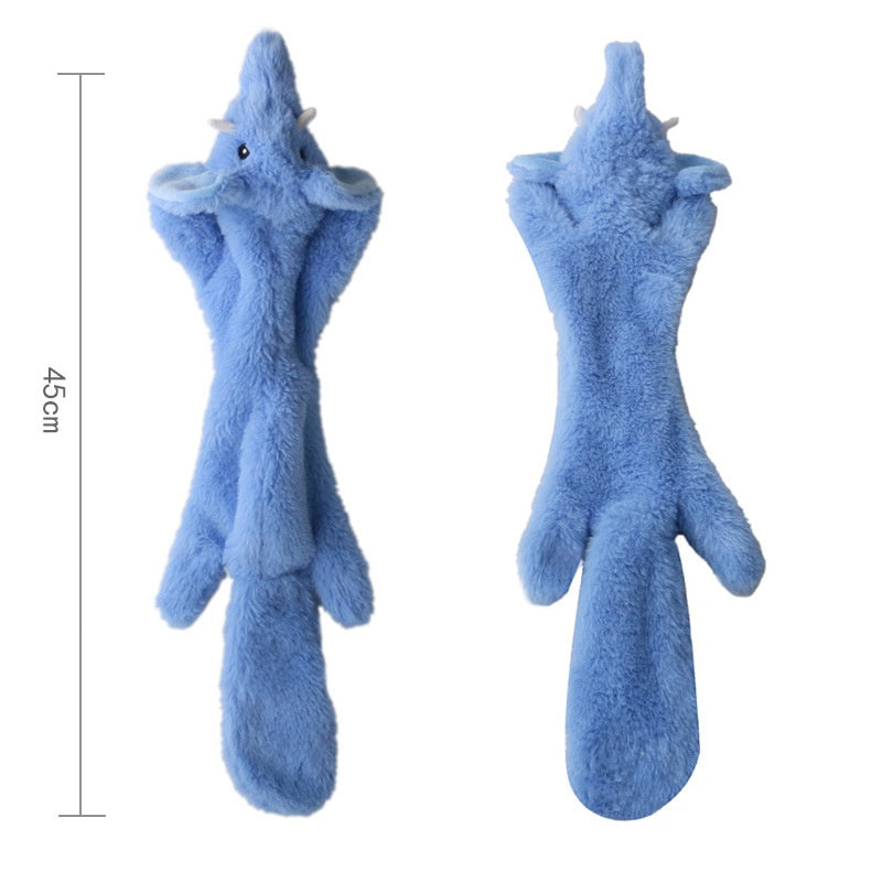 Plush Crocodile Dog Toy for Indoor Boredom Relief